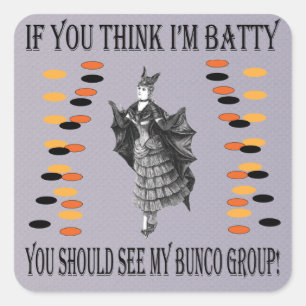 Adesivo Quadrado Batty Bunco