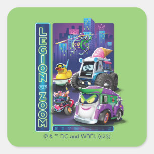 Adesivo Quadrado BatWheels™ - Legião de Zoom