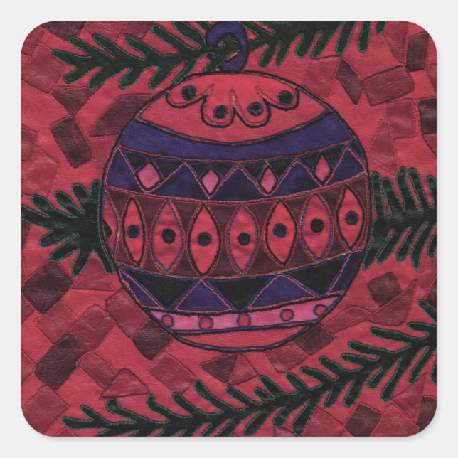 Adesivo Quadrado Bauble (Frente)