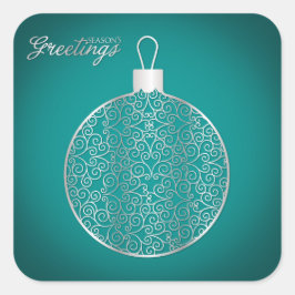 Adesivo Quadrado Bauble Elegante