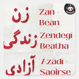 Adesivo Quadrado Bean, Beatha, Saoirse