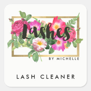 Adesivo Quadrado Beauals Florals Lash Extensions White Lash Cleaner