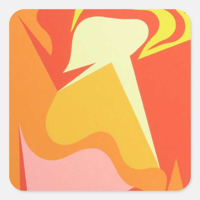 Adesivo Quadrado Beautiful and Vibrant Colors! Sticker (Frente)