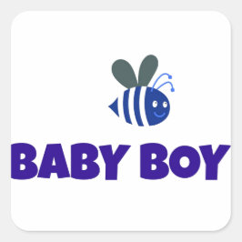 Adesivo Quadrado Bebê Bumble Bee