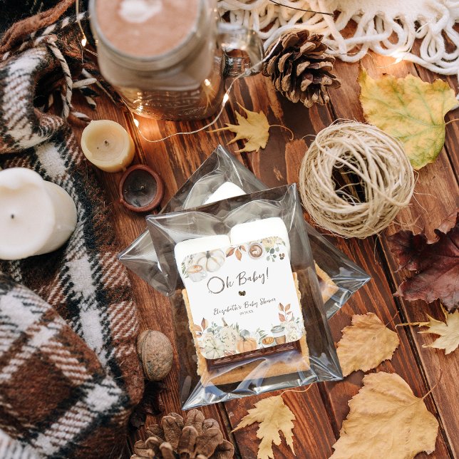 Adesivo Quadrado Bebê está se preparando | Chá de fraldas de café d (Criador carregado)