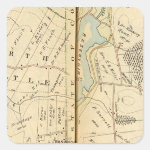 Adesivo Quadrado Bedford, New York 5