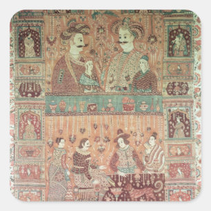 Adesivo Quadrado Bedspread representando os potentes nativos