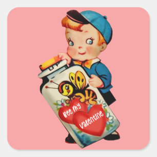 Adesivo Quadrado Bee Meu Namorados