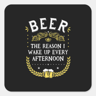 Adesivo Quadrado Beer Beer Beer Toda Tarde