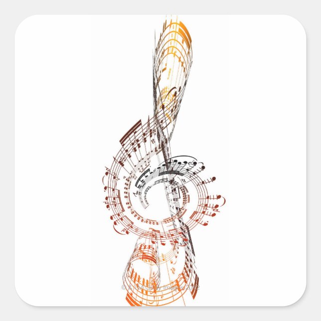 Adesivo Quadrado Beethoven (Frente)