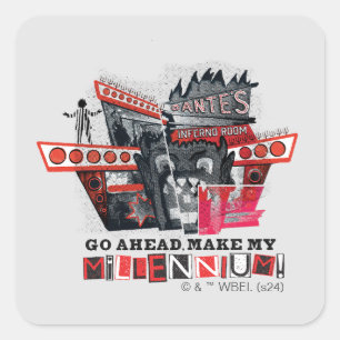 Adesivo Quadrado Beetlesumo   Avançar Para Fazer Meu Milênio