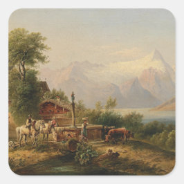 Adesivo Quadrado Bei Zell am See - Emil Barbarini