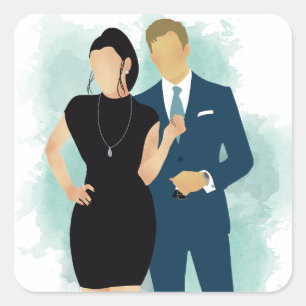 Adesivo Quadrado Beija o céu - AC