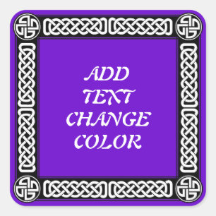 Adesivo Quadrado Beira celta em alguma cor