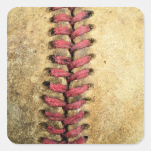 Adesivo Quadrado Beisebol Vintage