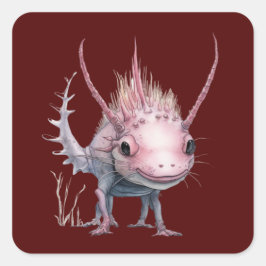 Adesivo Quadrado Bela Arte Axolotl