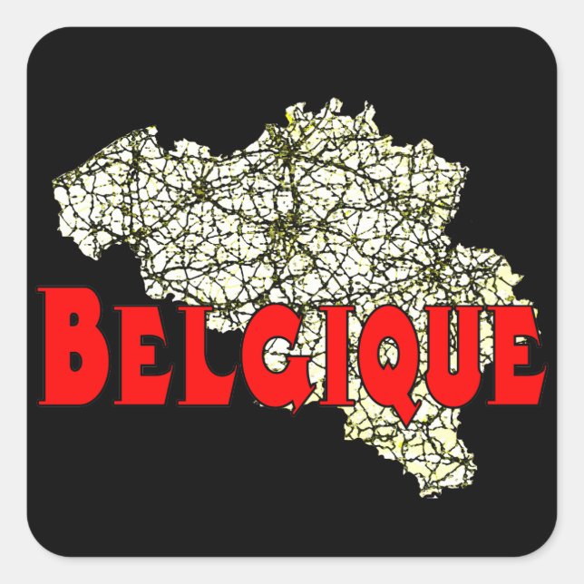 Adesivo Quadrado Bélgica (Frente)