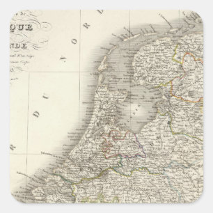 Adesivo Quadrado Belgique, Hollande - Bélgica, Holland