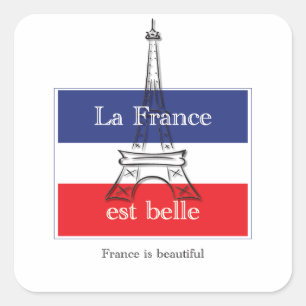 Adesivo Quadrado Belle de France est do La