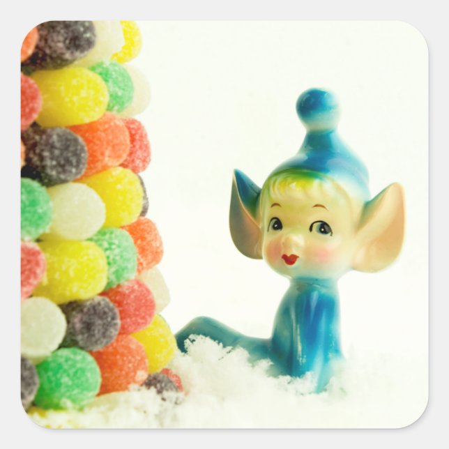 Adesivo Quadrado Belle the Pixie Elf (Frente)