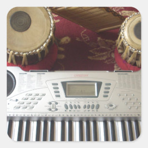 Adesivo Quadrado Belo Canto Criativo: Tapeçaria Musical