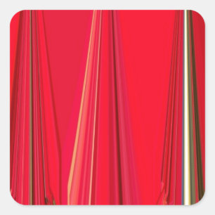 Adesivo Quadrado Belo Design de Arte Abstrato de Cor com Textura Ve
