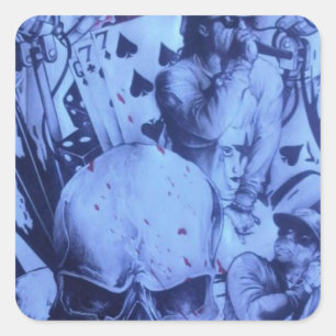 Adesivo Quadrado Belo e incrível produto artístico Skeezers online