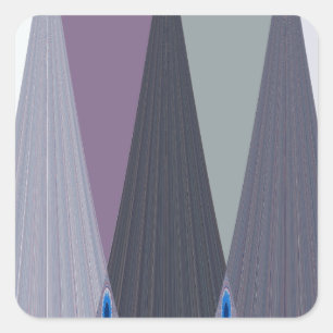 Adesivo Quadrado Belo Impressão de Design de Arte Chevron