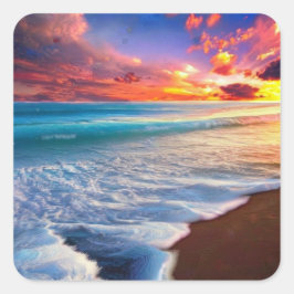 Adesivo Quadrado Belo Oceano