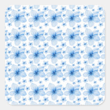 Belo Padrão Invisível de Flor Azul