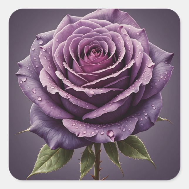 Adesivo Quadrado Belo rosa roxo (Frente)