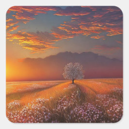 Adesivo Quadrado Belo Sol