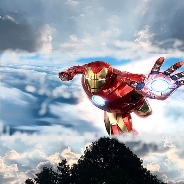 Adesivo Quadrado BEM-VINDO AO POTOMAC SR. CLASSE DE segundo grau DE (Have no fear!  Iron Man is Here!)