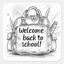 Bem-vindo de volta à mochila da escola