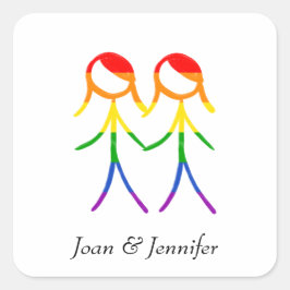 Adesivo Quadrado Bem-vindos calorosos