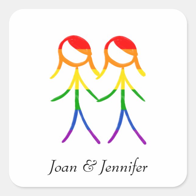 Adesivo Quadrado Bem-vindos calorosos (Frente)