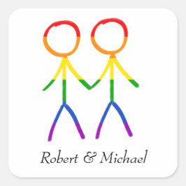 Adesivo Quadrado Bem-vindos calorosos