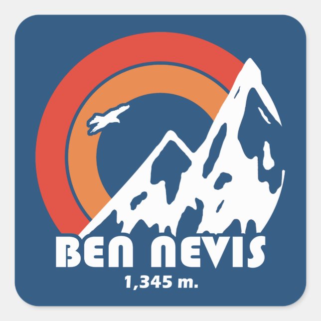Adesivo Quadrado Ben Nevis Sun Eagle (Frente)