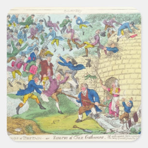 Adesivo Quadrado Bênçãos da Grã-Bretanha - ou enxame de impostos