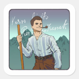 Adesivo Quadrado Bendito Pier Giorgio Frassoni