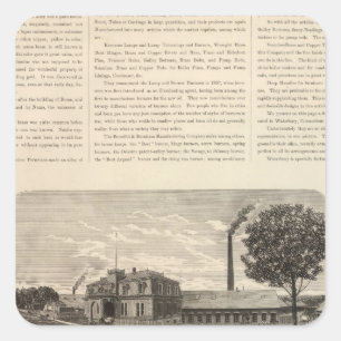 Adesivo Quadrado Benedict e Burnham Manfacting Company