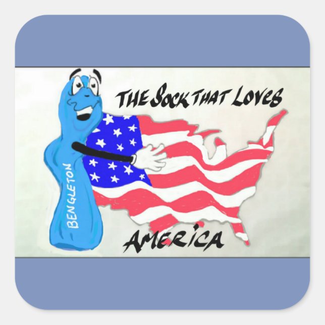 Adesivo Quadrado Bengelton Meias (Frente)