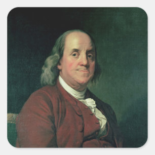 Adesivo Quadrado Benjamin Franklin, 1782