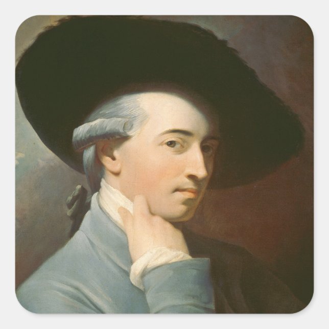 Adesivo Quadrado Benjamin West. 1776 (óleo na canvas) (Frente)