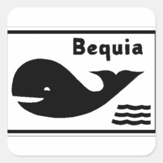 Adesivo Quadrado Bequia Flag