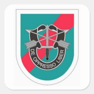 ADESIVO QUADRADO BERET FLASH/DUI 20 ESPECIAL FORCES GRUPOS