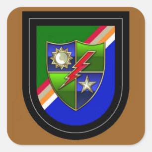 Adesivo Quadrado Beret Flash(Posta 6/01) Ranger HQ DUI