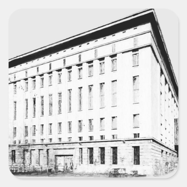 Adesivo Quadrado Berghain (Frente)