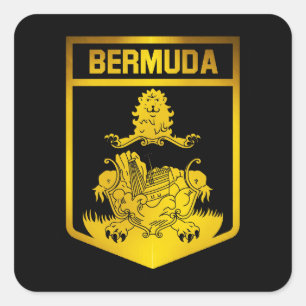 Adesivo Quadrado Bermuda Emblem