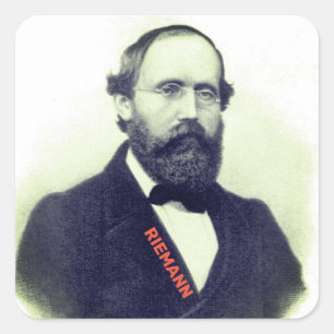Adesivo Quadrado Bernhard Riemann